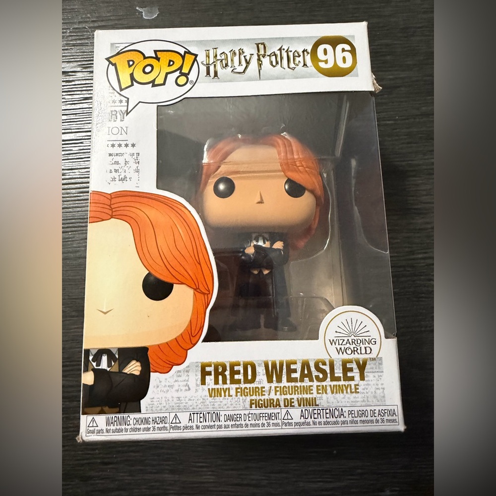 Funko Fred Weasley Figure with Red Hair and Black Suit